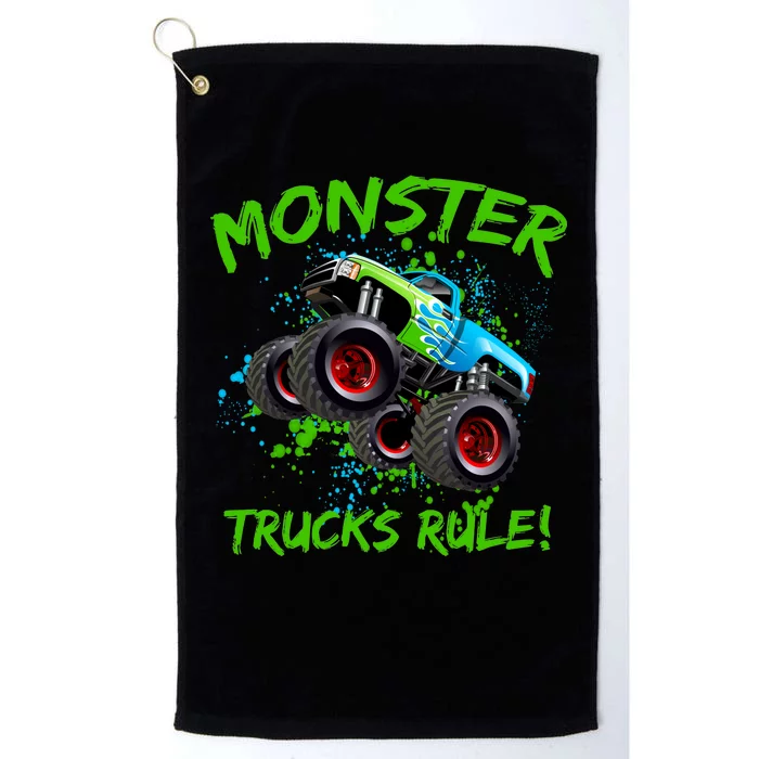 Monster Trucks Rule Platinum Collection Golf Towel