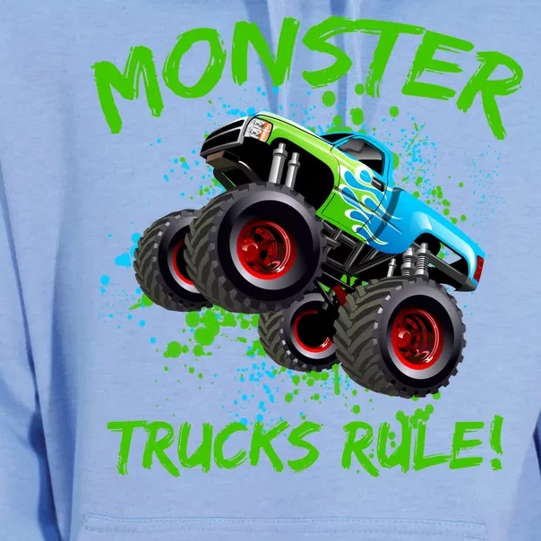 Monster Trucks Rule Unisex Surf Hoodie