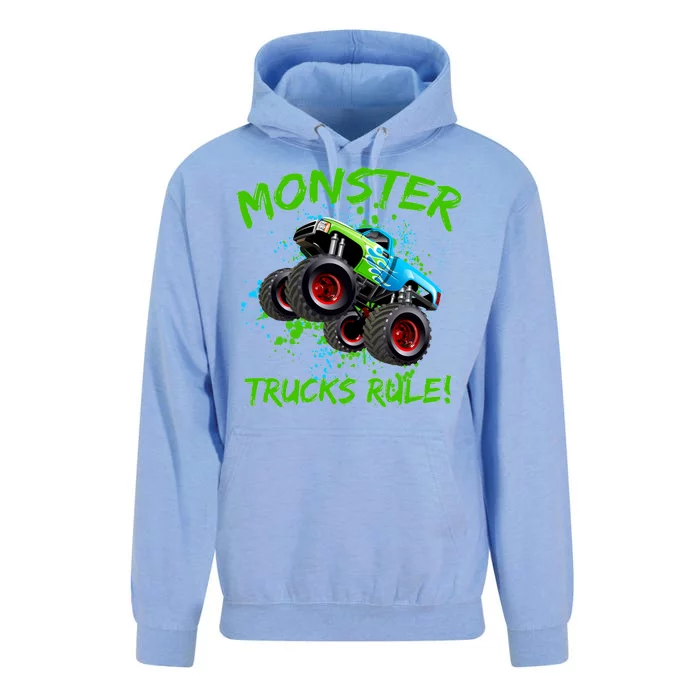 Monster Trucks Rule Unisex Surf Hoodie