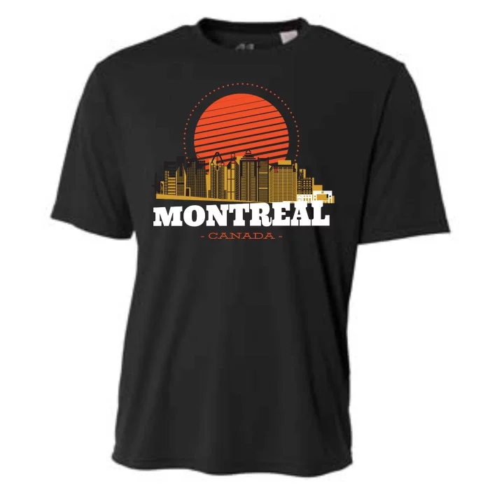 Montreal Canada Skyline Cooling Performance Crew T-Shirt