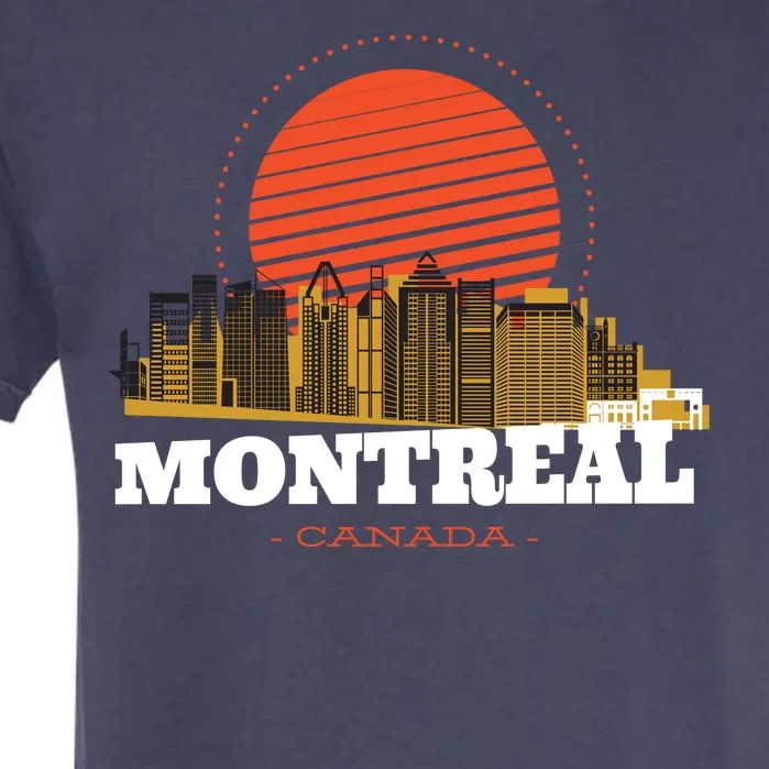 Montreal Canada Skyline Garment-Dyed Heavyweight T-Shirt