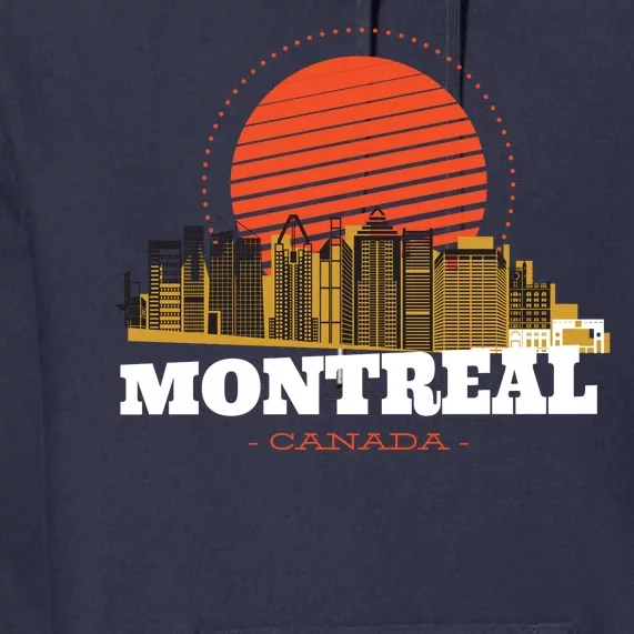 Montreal Canada Skyline Premium Hoodie