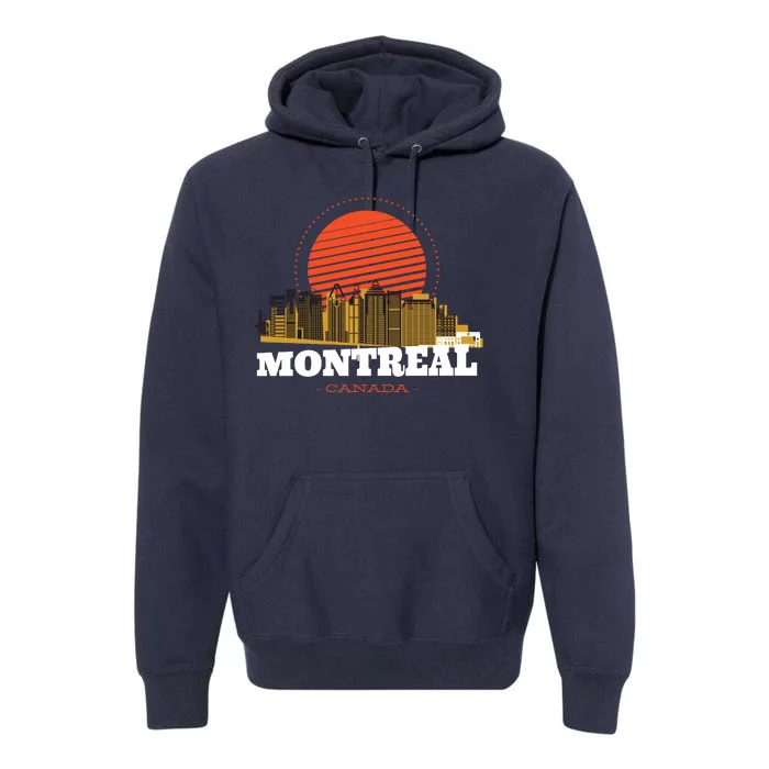 Montreal Canada Skyline Premium Hoodie