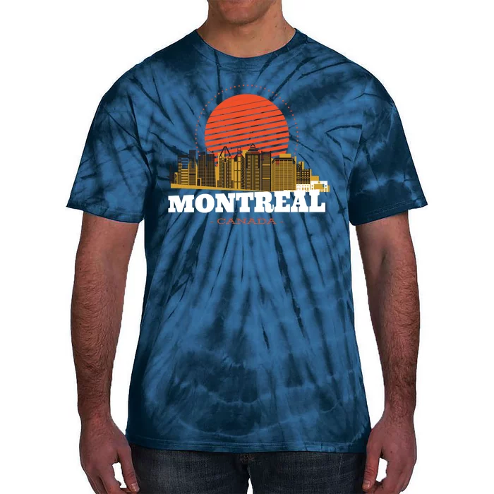 Montreal Canada Skyline Tie-Dye T-Shirt