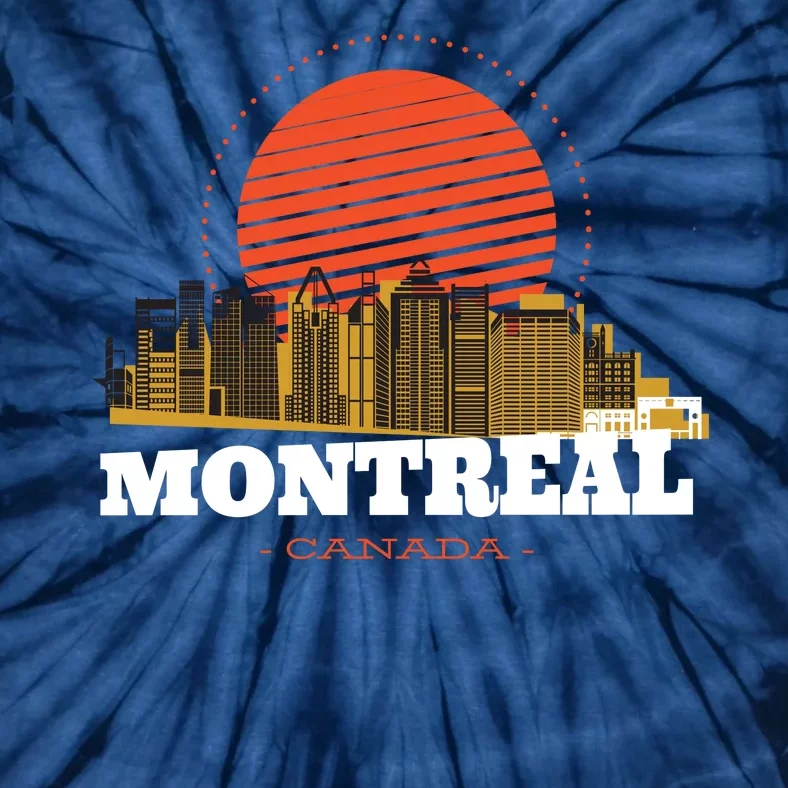 Montreal Canada Skyline Tie-Dye T-Shirt