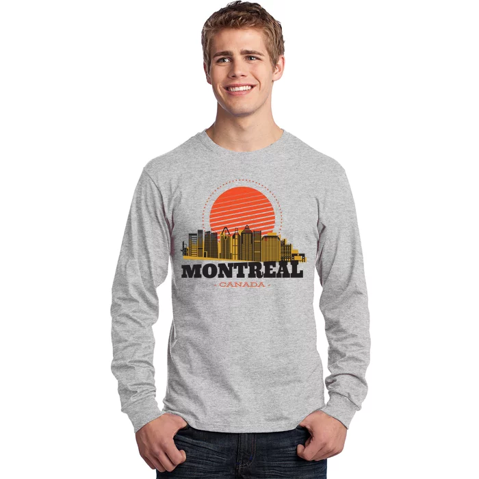 Montreal Canada Skyline Long Sleeve Shirt