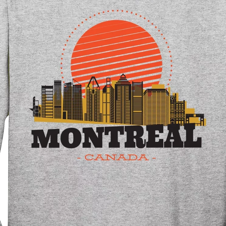 Montreal Canada Skyline Long Sleeve Shirt