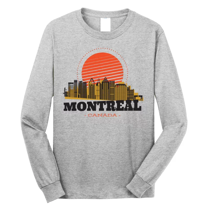 Montreal Canada Skyline Long Sleeve Shirt