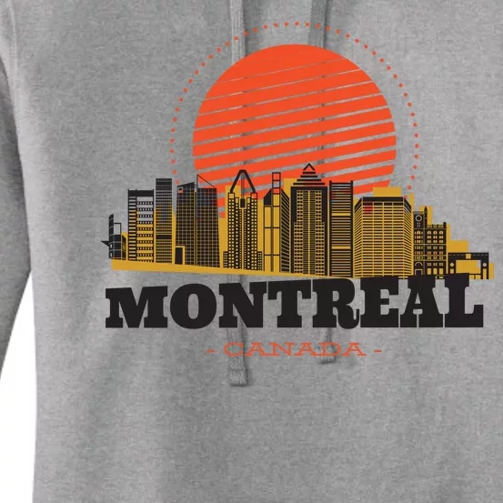 Montreal Canada Skyline Women's Pullover Hoodie