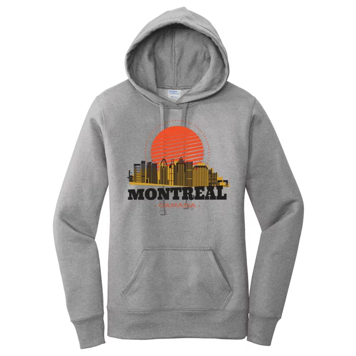 Montreal Canada Skyline Women's Pullover Hoodie