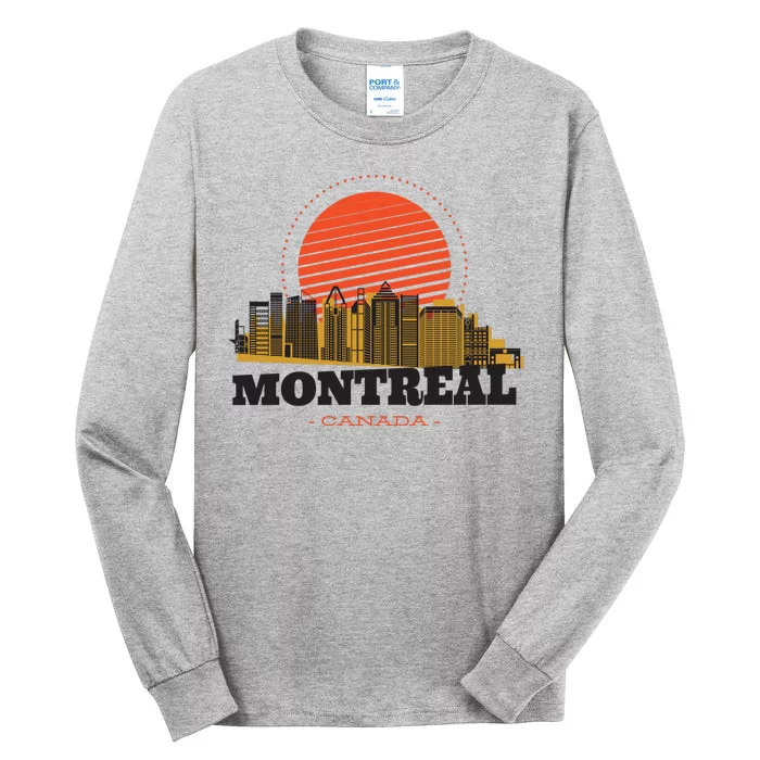 Montreal Canada Skyline Tall Long Sleeve T-Shirt