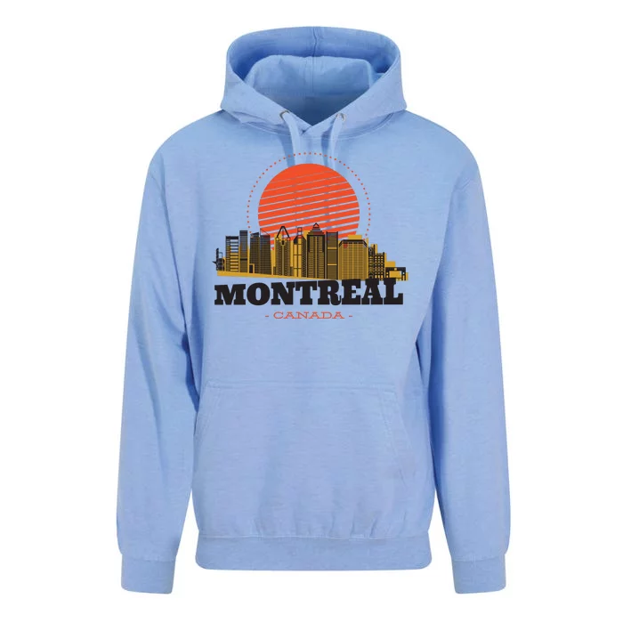 Montreal Canada Skyline Unisex Surf Hoodie