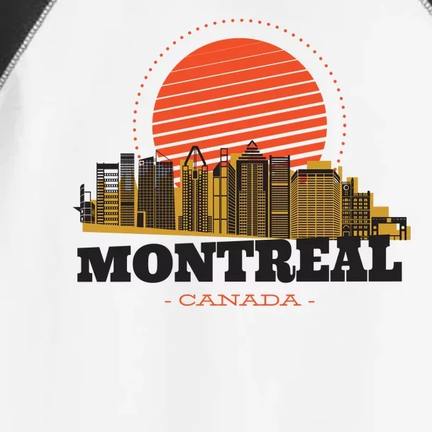 Montreal Canada Skyline Toddler Fine Jersey T-Shirt