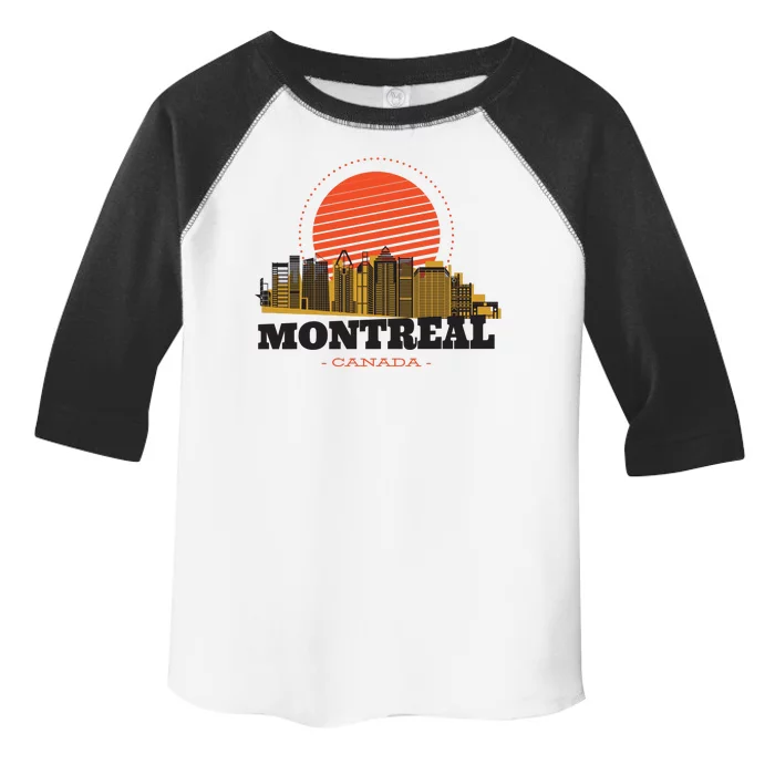 Montreal Canada Skyline Toddler Fine Jersey T-Shirt