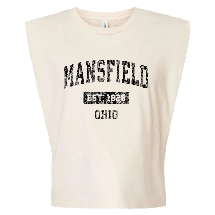 Mansfield Ohio Oh Vintage Sports Design Garment-Dyed Women's Muscle Tee