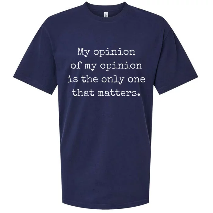 My Opinion Of My Opinion Is The Only One That Matters Sueded Cloud Jersey T-Shirt