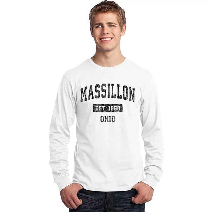 Massillon Ohio Oh Vintage Sports Tall Long Sleeve T-Shirt