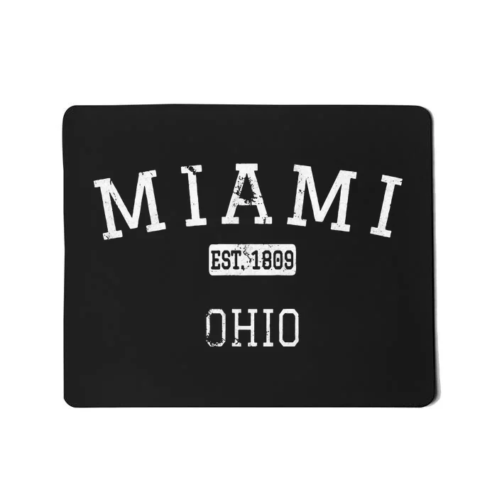 Miami Ohio Oh Vintage Mousepad