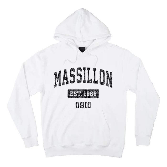 Massillon Ohio Oh Vintage Established Sports Design Hoodie