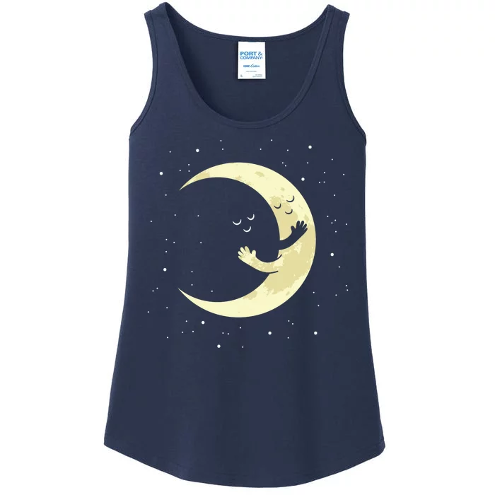 Moon Hug Sky Filled With Stars Ladies Essential Tank