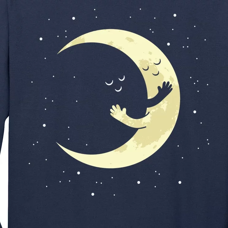 Moon Hug Sky Filled With Stars Tall Long Sleeve T-Shirt