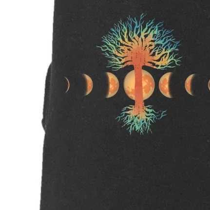 Moon Phases Tree Of Life Doggie 3-End Fleece Hoodie