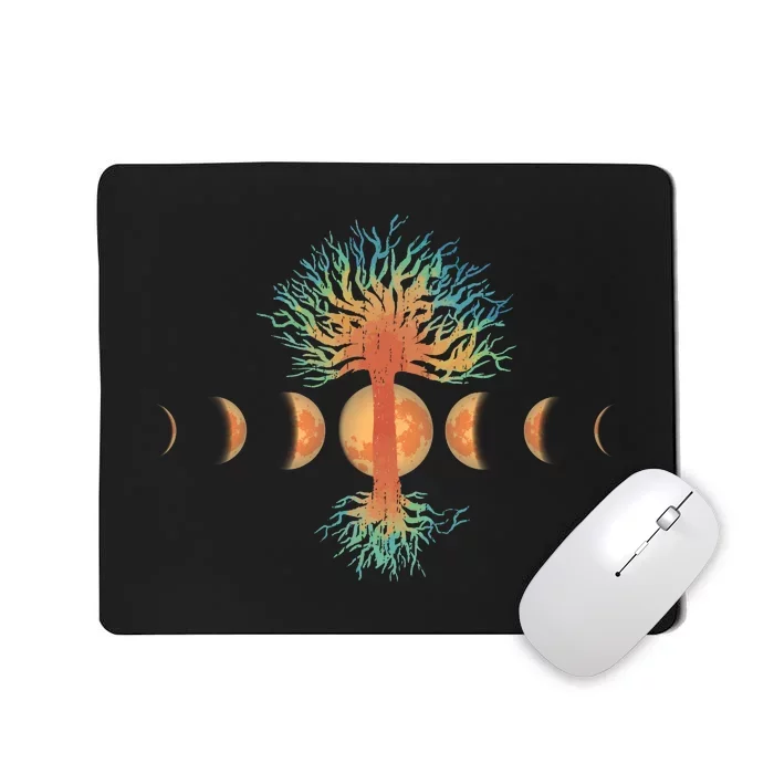 Moon Phases Tree Of Life Mousepad