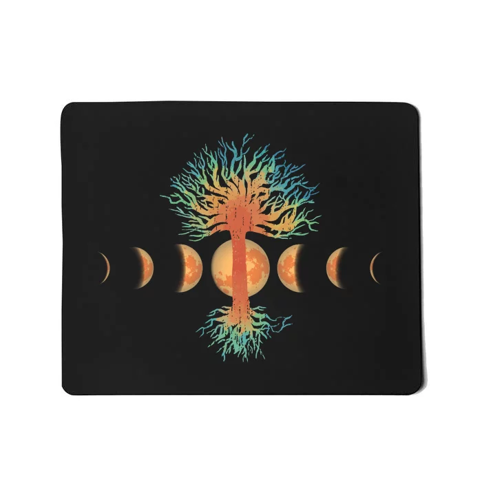 Moon Phases Tree Of Life Mousepad