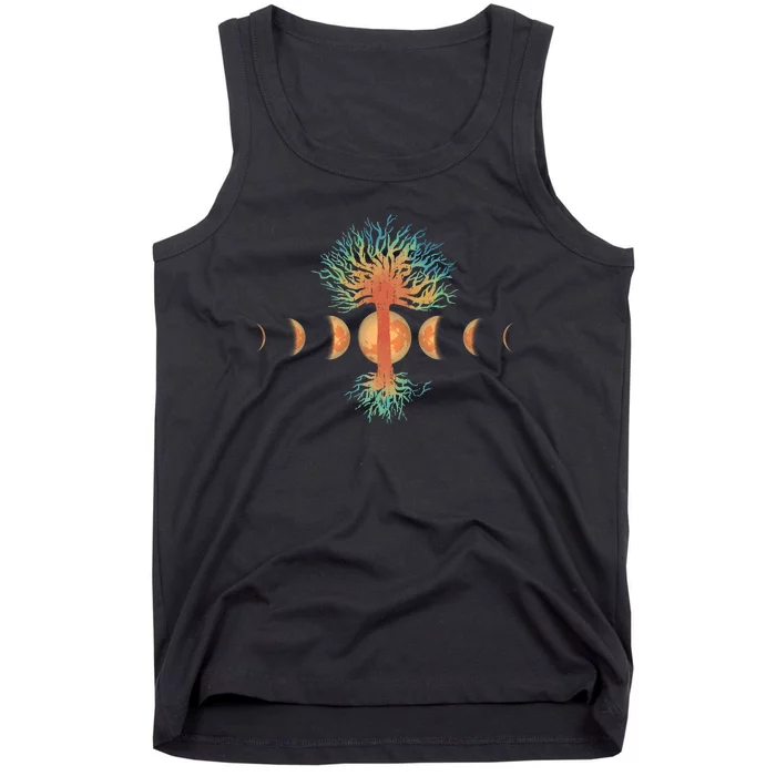 Moon Phases Tree Of Life Tank Top