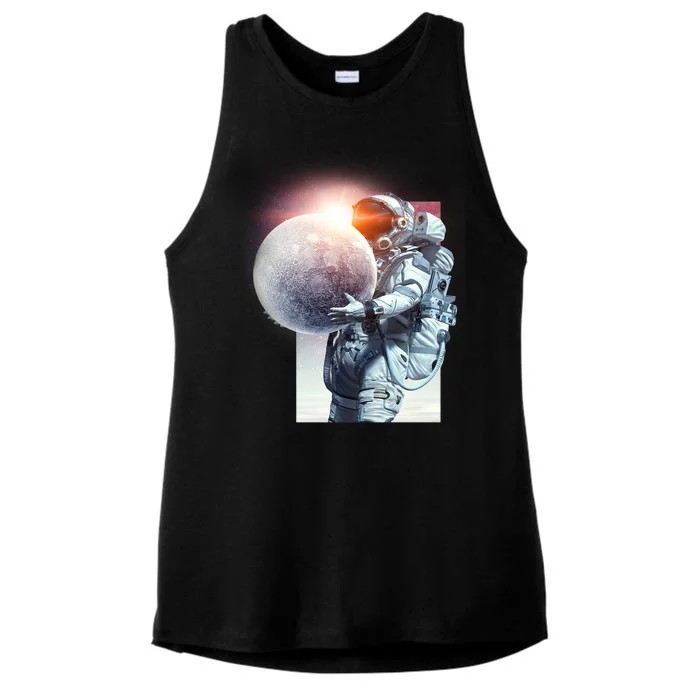 Moon Play Graphic Ladies Tri-Blend Wicking Tank