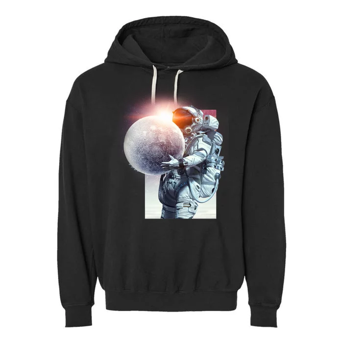 Moon Play Graphic Garment-Dyed Fleece Hoodie