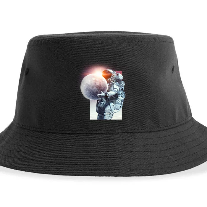 Moon Play Graphic Sustainable Bucket Hat