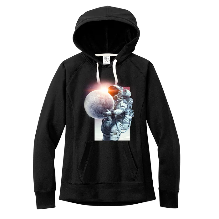 Moon Play Graphic Women's Fleece Hoodie