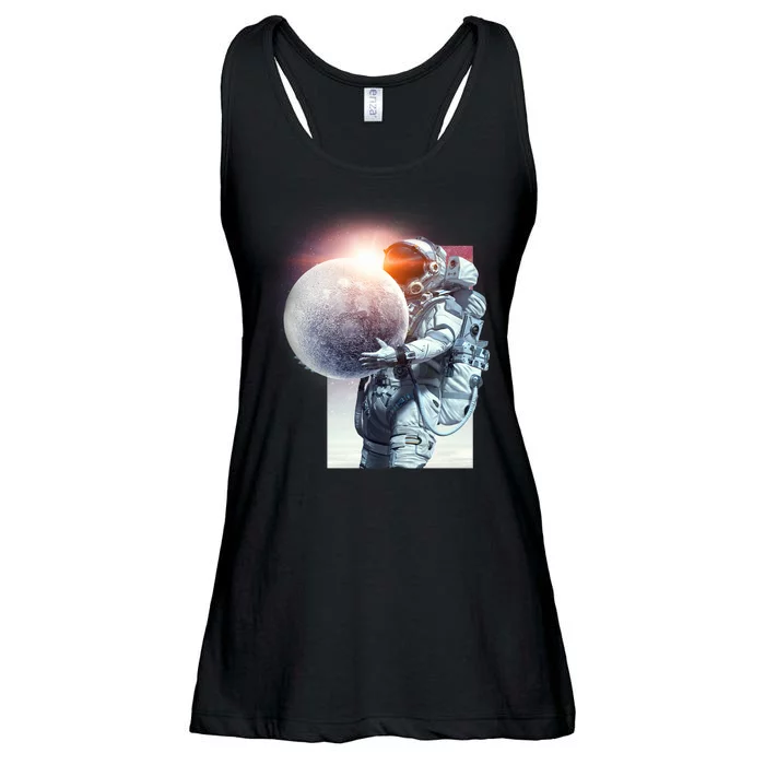 Moon Play Graphic Ladies Essential Flowy Tank