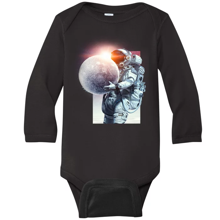 Moon Play Graphic Baby Long Sleeve Bodysuit