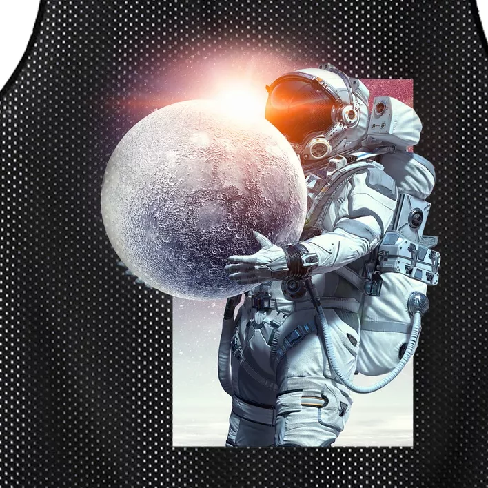 Moon Play Graphic Mesh Reversible Basketball Jersey Tank