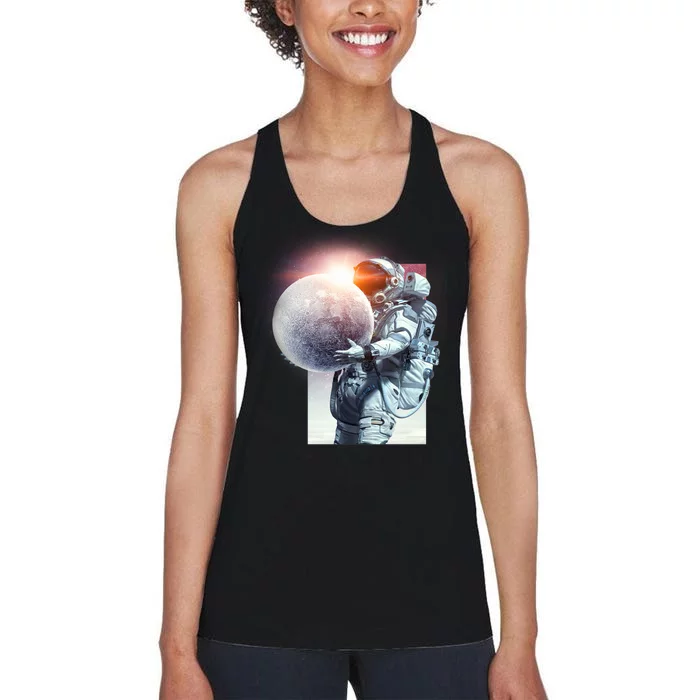 Moon Play Graphic Women's Racerback Tank