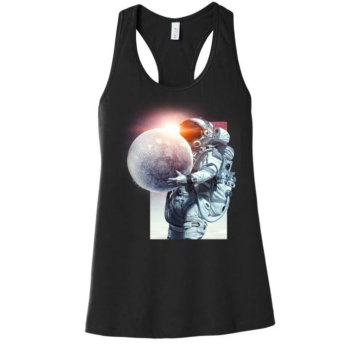 Moon Play Graphic Women's Racerback Tank