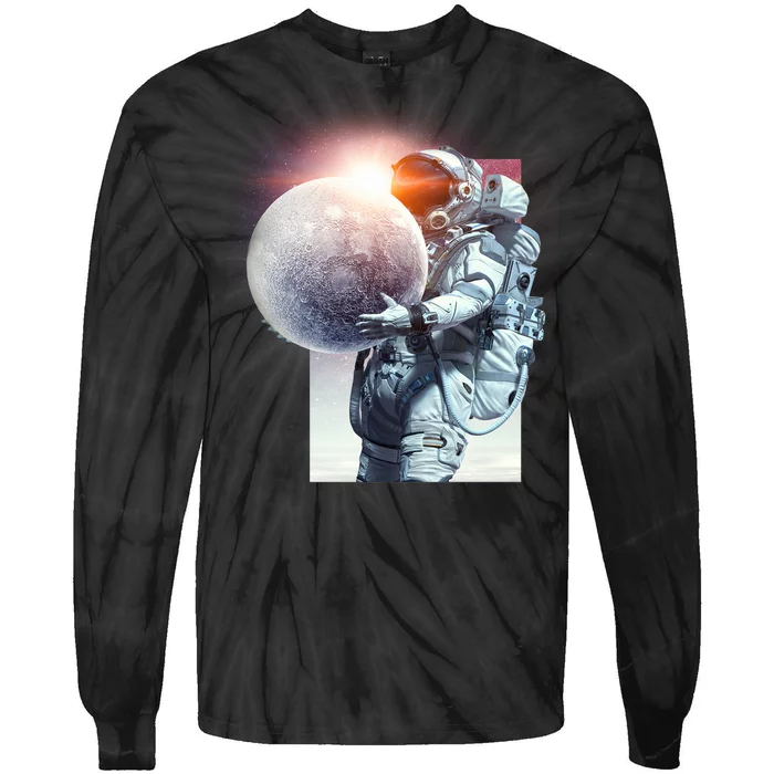 Moon Play Graphic Tie-Dye Long Sleeve Shirt