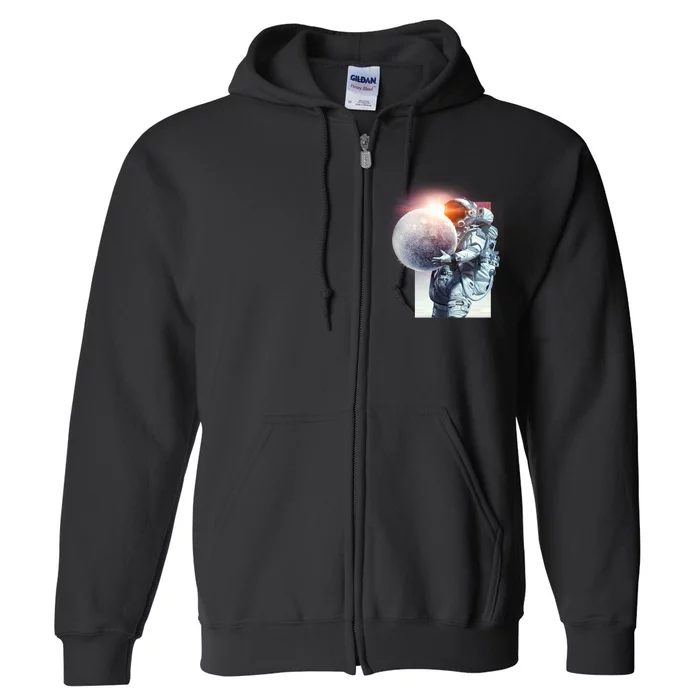 Moon Play Graphic Full Zip Hoodie