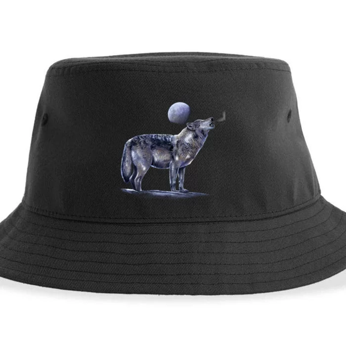 Moon Wolf Sustainable Bucket Hat