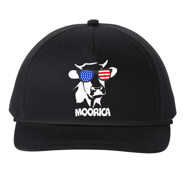 Moorica Cow Snapback Five-Panel Rope Hat