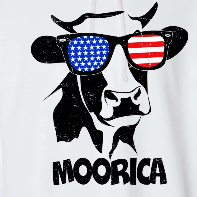 Moorica Cow Garment-Dyed Fleece Hoodie