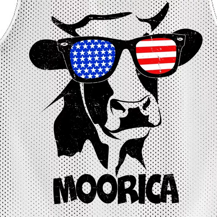 Moorica Cow Mesh Reversible Basketball Jersey Tank