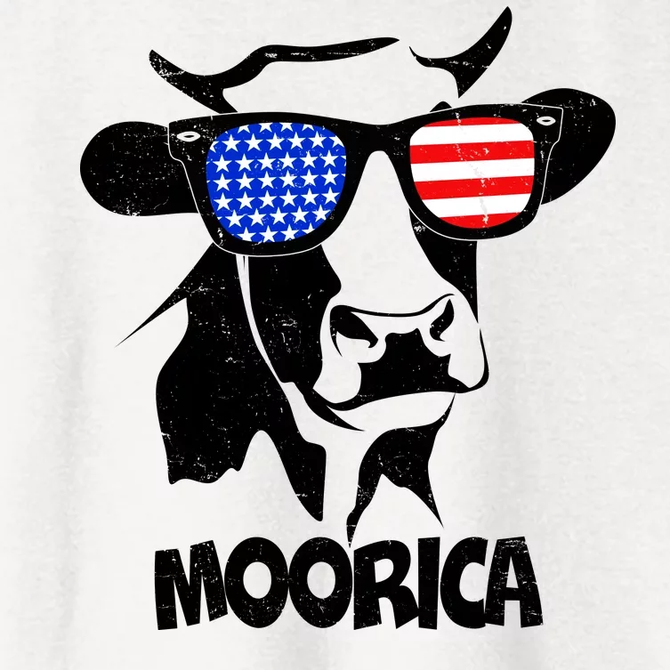 Moorica Cow Women's Crop Top Tee