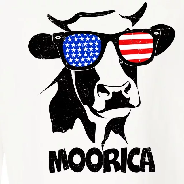 Moorica Cow Cropped Pullover Crew