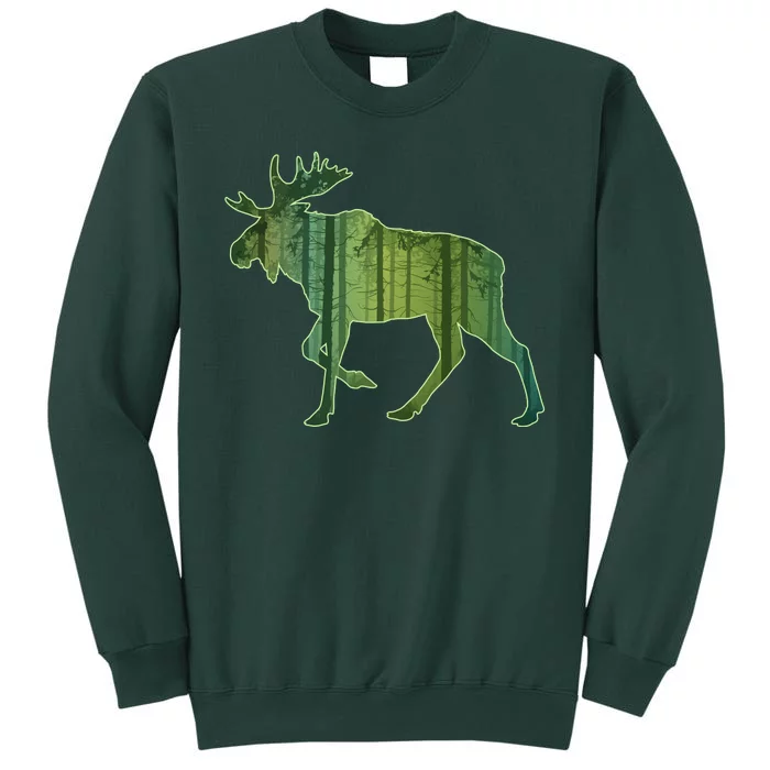 Moose Forest Silhouette Sweatshirt