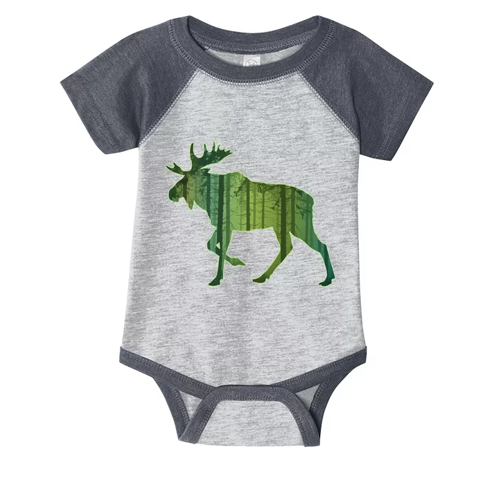 Moose Forest Silhouette Infant Baby Jersey Bodysuit