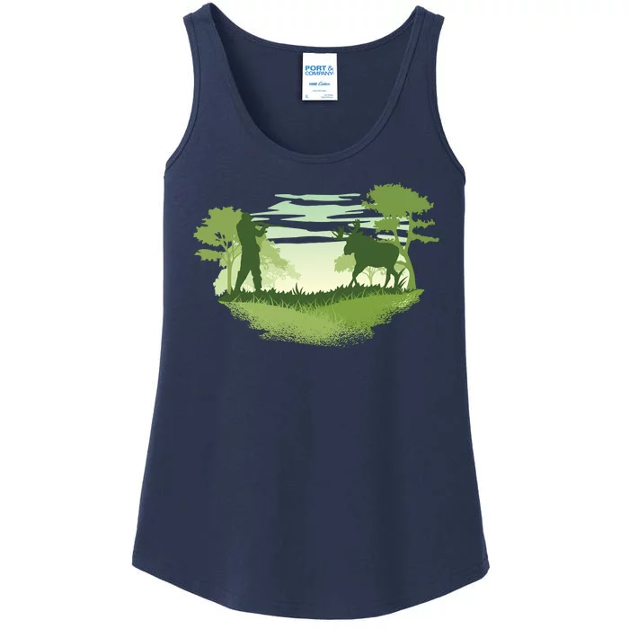 Moose Hunting Ladies Essential Tank