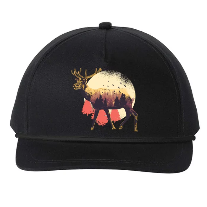 Moose Nature Snapback Five-Panel Rope Hat